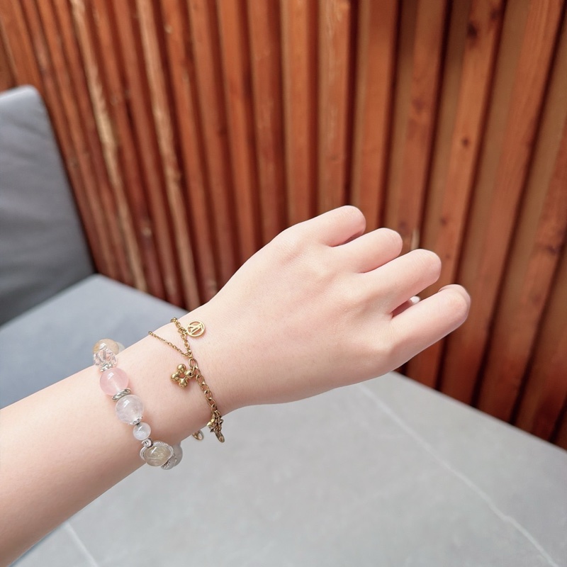 莉亞精品♡LV M64858 花花綴飾手鍊 金 二手-1