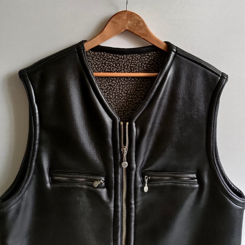 🇮🇹製老品 #VERSACE 騎士背心 / 刷毛 / 重磅 / 凡賽斯 / 大尺寸 / OVERSIZE-1