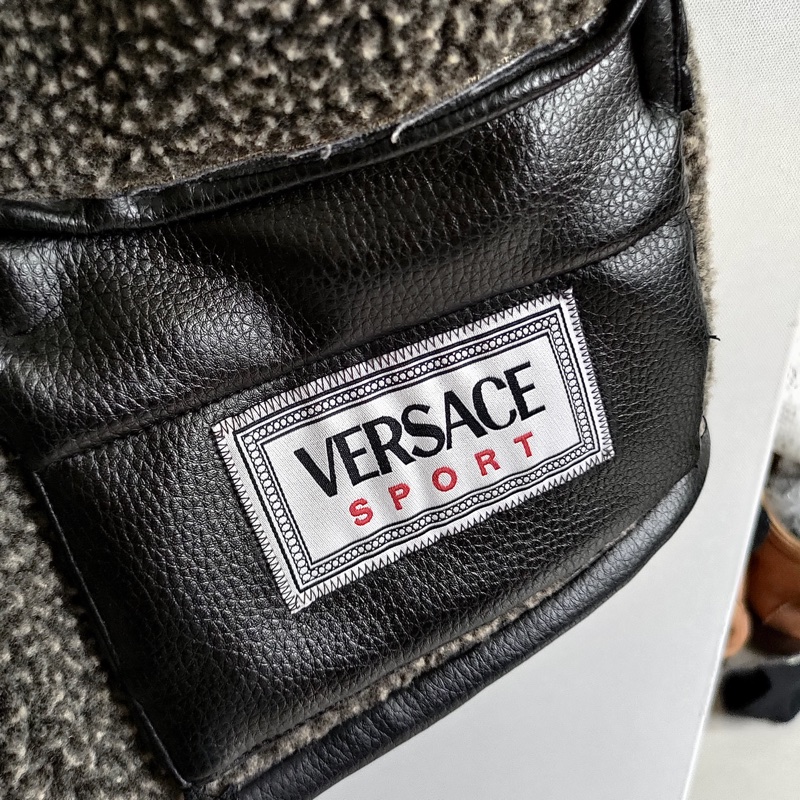 🇮🇹製老品 #VERSACE 騎士背心 / 刷毛 / 重磅 / 凡賽斯 / 大尺寸 / OVERSIZE-5