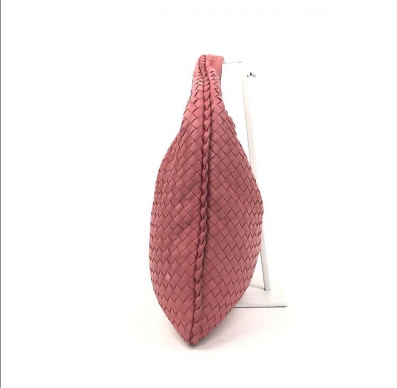 【清爽西柚粉🍉🍊容量感動✨】BV BOTTEGA VENETA西柚粉Intrecciato Hobo 編織包|和尚包|單肩包|手提包 中號-5