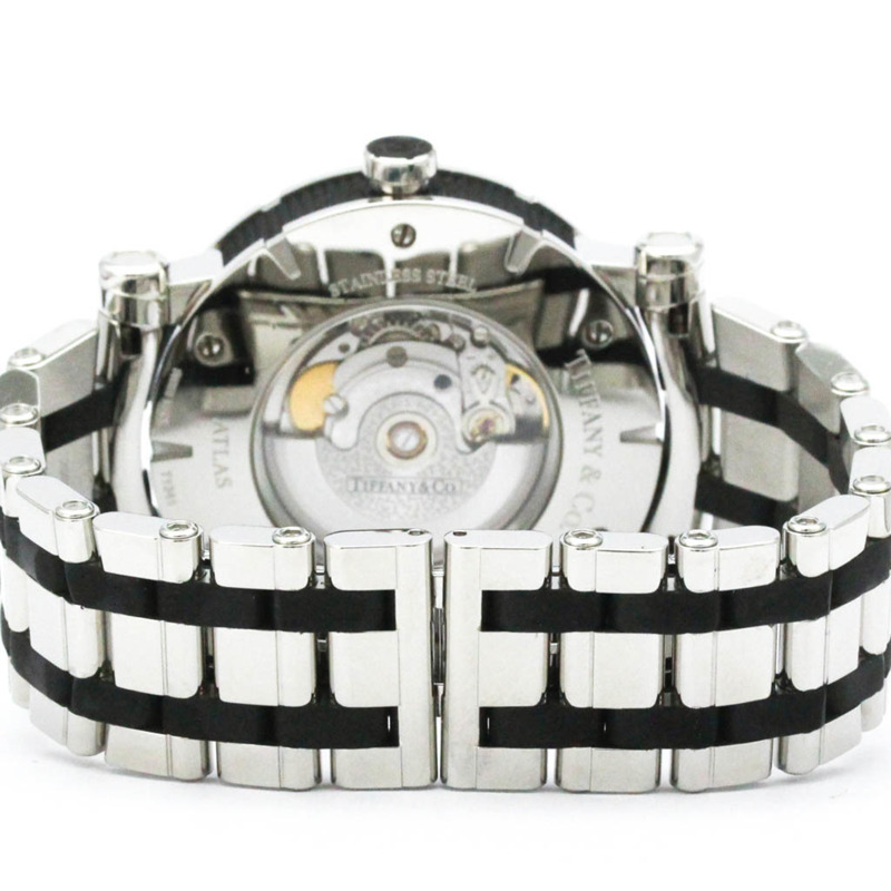 Tiffany Atlas 精鋼橡膠自動腕錶 Z1000.70.12A10A00A 拋光-4