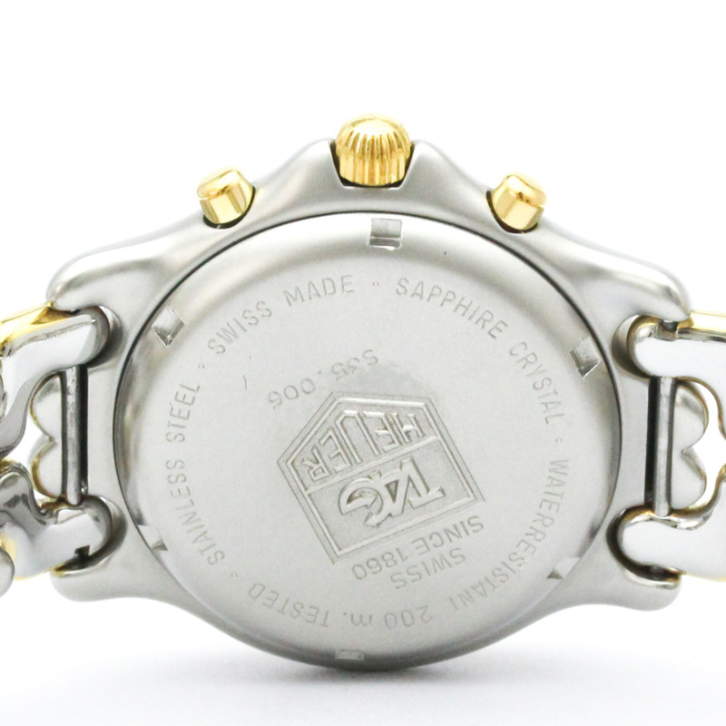 TAG HEUER Sel計時碼錶鍍金鋼男錶S35.006拋光-5