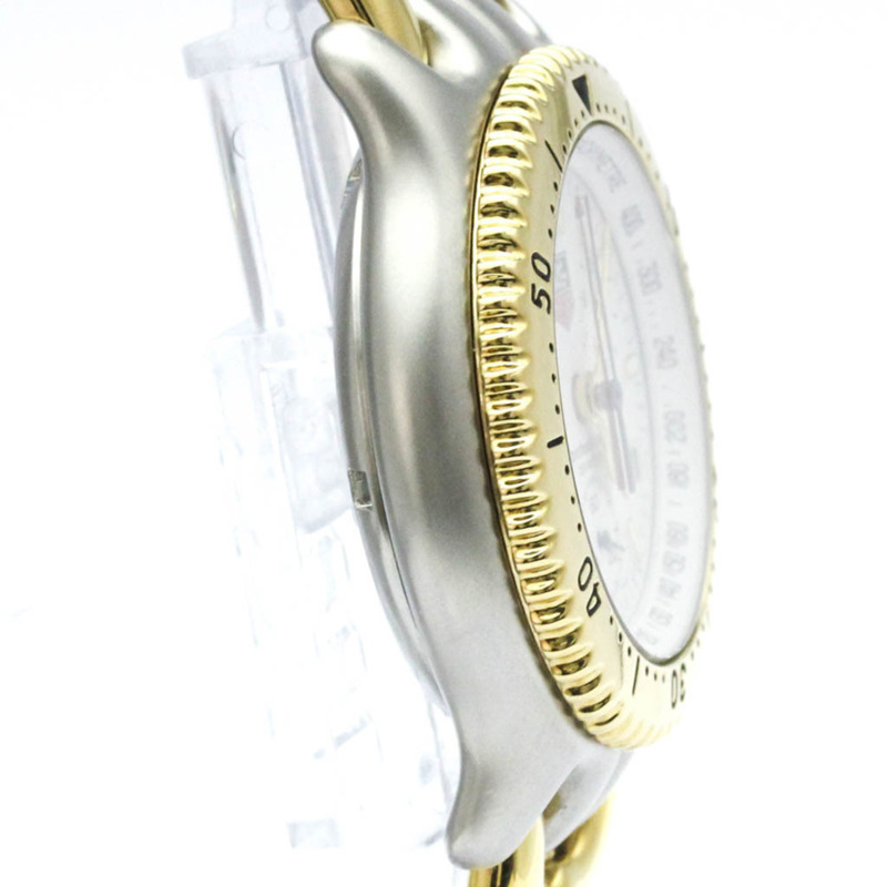 TAG HEUER Sel計時碼錶鍍金鋼男錶S35.006拋光-7