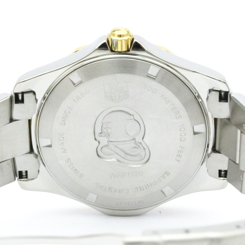 豪雅競潛系列鍍金鋼石英錶 WAF1120 拋光-5