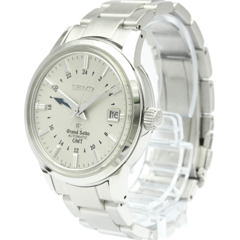 精工 GRAND SEIKO GMT 鋼製自動男士腕錶 SBGM007(9S56-00B0) 拋光-1