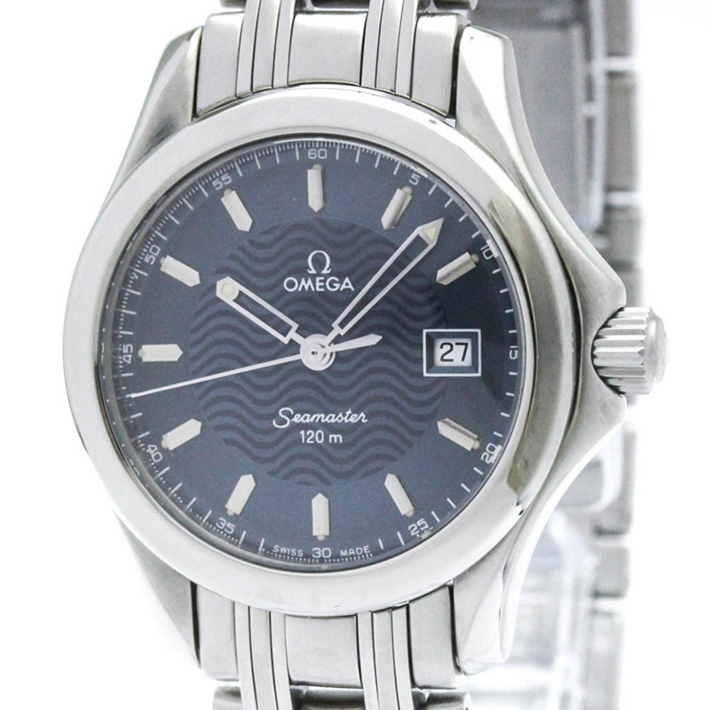 歐米茄海馬系列120公尺精鋼石英女錶 2581.81 拋光款-0