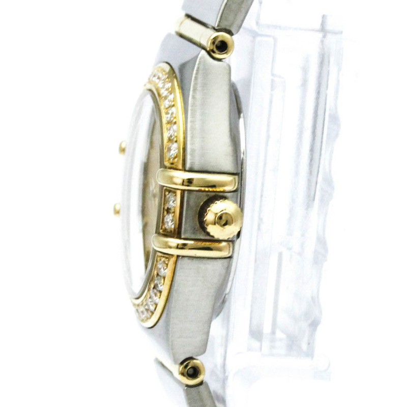 歐米茄星座系列鑽石18K金精鋼腕錶1267.10拋光款-3