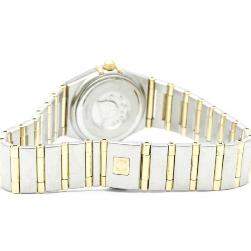 歐米茄星座系列鑽石18K金精鋼腕錶1267.10拋光款-4