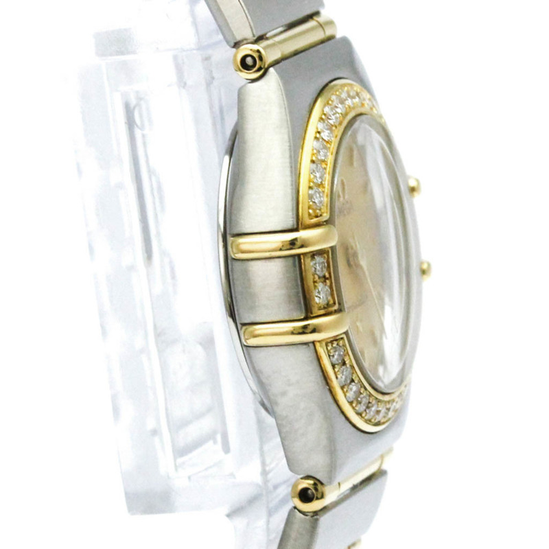 歐米茄星座系列鑽石18K金精鋼腕錶1267.10拋光款-8