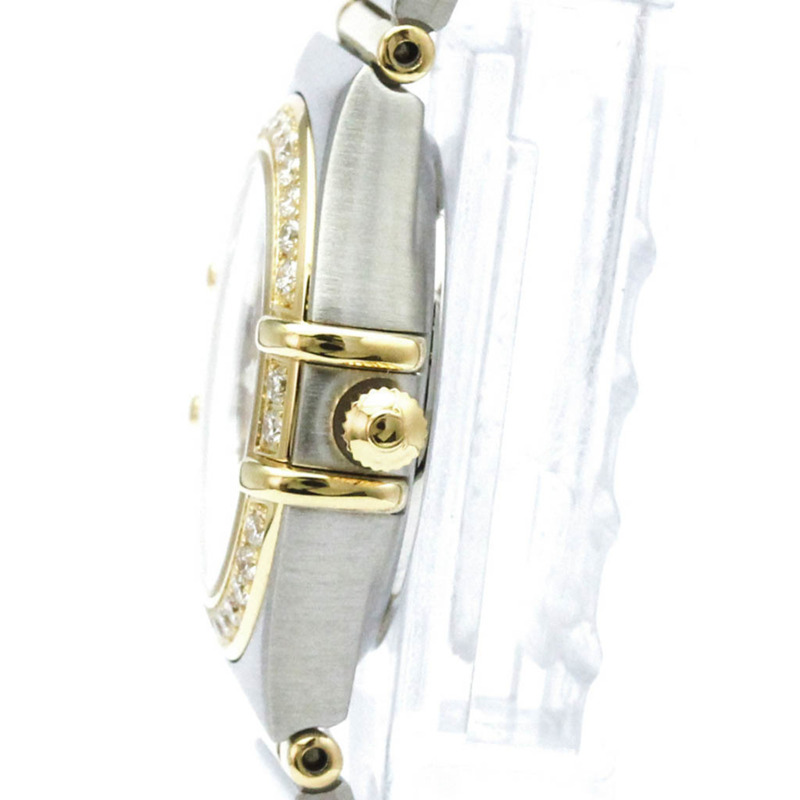 歐米茄星座系列鑽石18K金精鋼腕錶1367.10拋光款-3