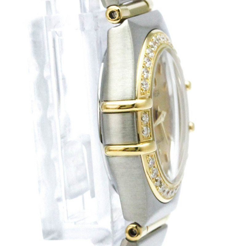 歐米茄星座系列鑽石18K金精鋼腕錶1367.10拋光款-7