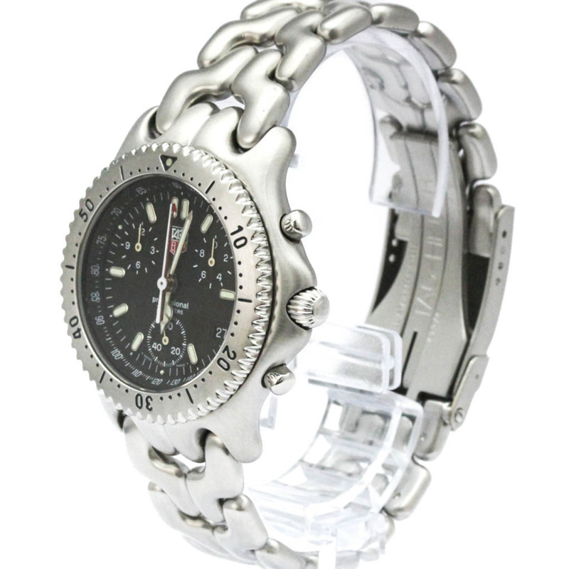 TAG HEUER 豪雅 Sel Chronograph 200米精鋼石英男錶 CG1110 拋光-1