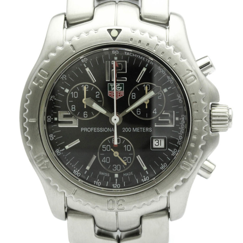 TAG HEUER 豪雅 Link Chronograph Jason Bourne 精鋼腕錶 CT1111 拋光-0
