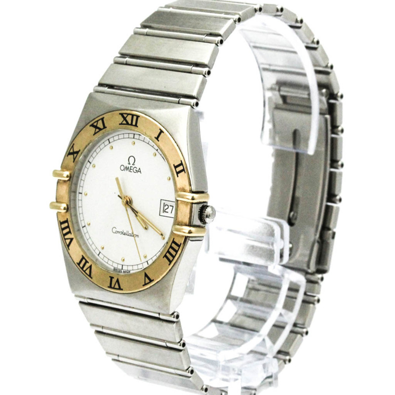 歐米茄星座系列18K金精鋼石英男士腕錶396.1070拋光款-1