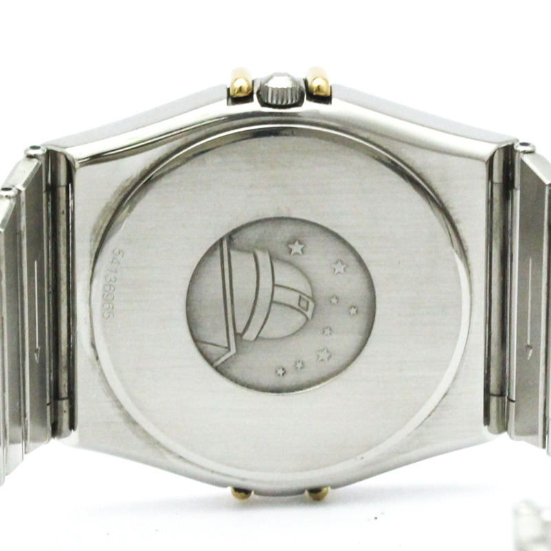 歐米茄星座系列18K金精鋼石英男士腕錶396.1070拋光款-5