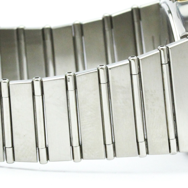 歐米茄星座系列18K金精鋼石英男士腕錶396.1070拋光款-6