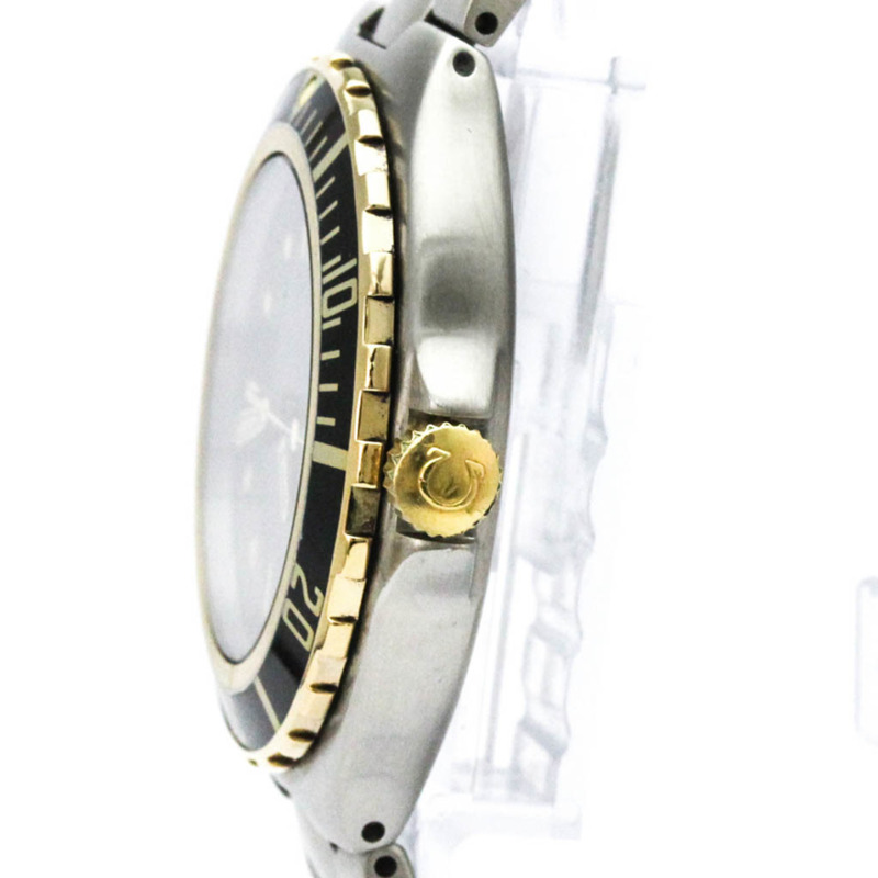 歐米茄海馬系列專業18K金鋼腕錶 396.1042 拋光款-3