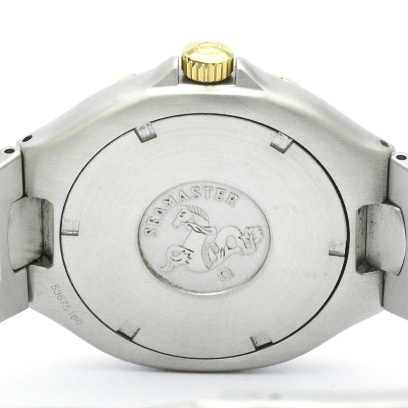 歐米茄海馬系列專業18K金鋼腕錶 396.1042 拋光款-5