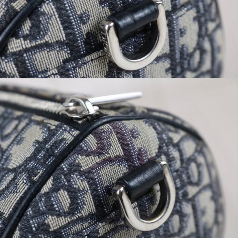 「JL精品代購」9新 Dior 老花 圓筒斜背包-8