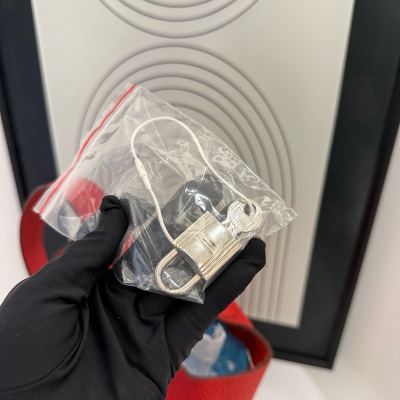 爱马仕/Hermes  菜篮子 A刻 18底长 荔枝纹 玫瑰红 90。-8