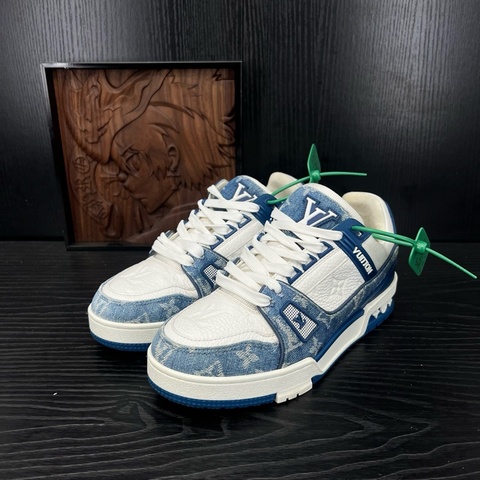 Louis Vuitton路易威登 trainer 白藍牛仔 37碼