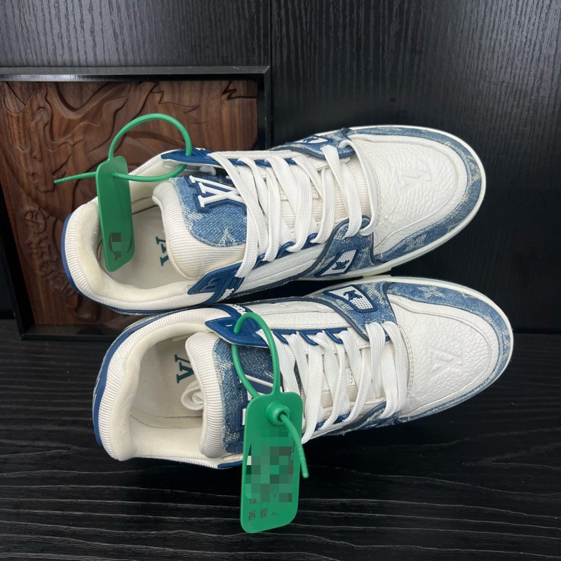 Louis Vuitton路易威登 trainer 白藍牛仔 37碼-4