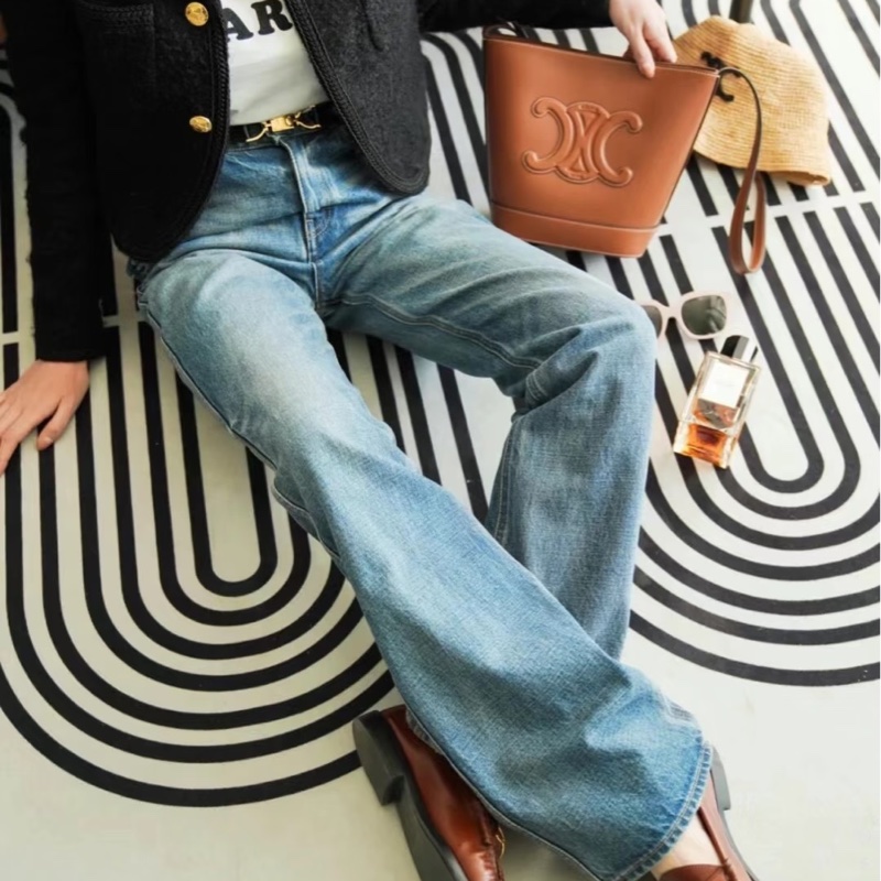 CELINE賽琳凱旋門水桶包 🥐焦糖色-24