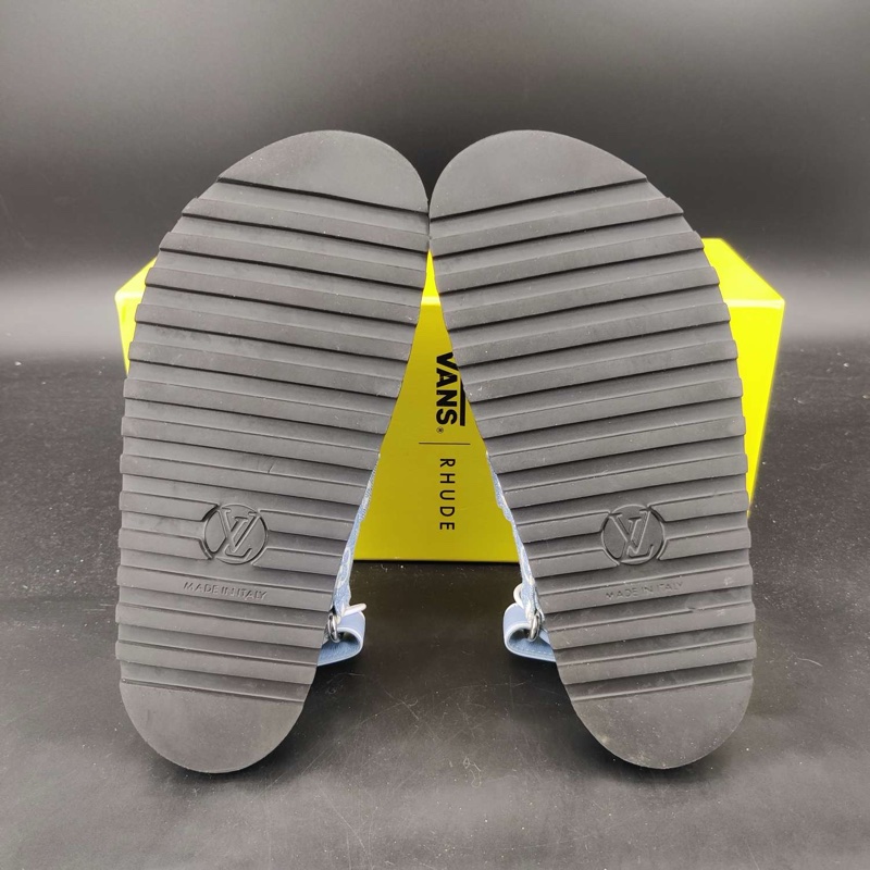 LV路易威登 Paseo Comfort 織物 魔術貼 牛仔白藍 36碼-8