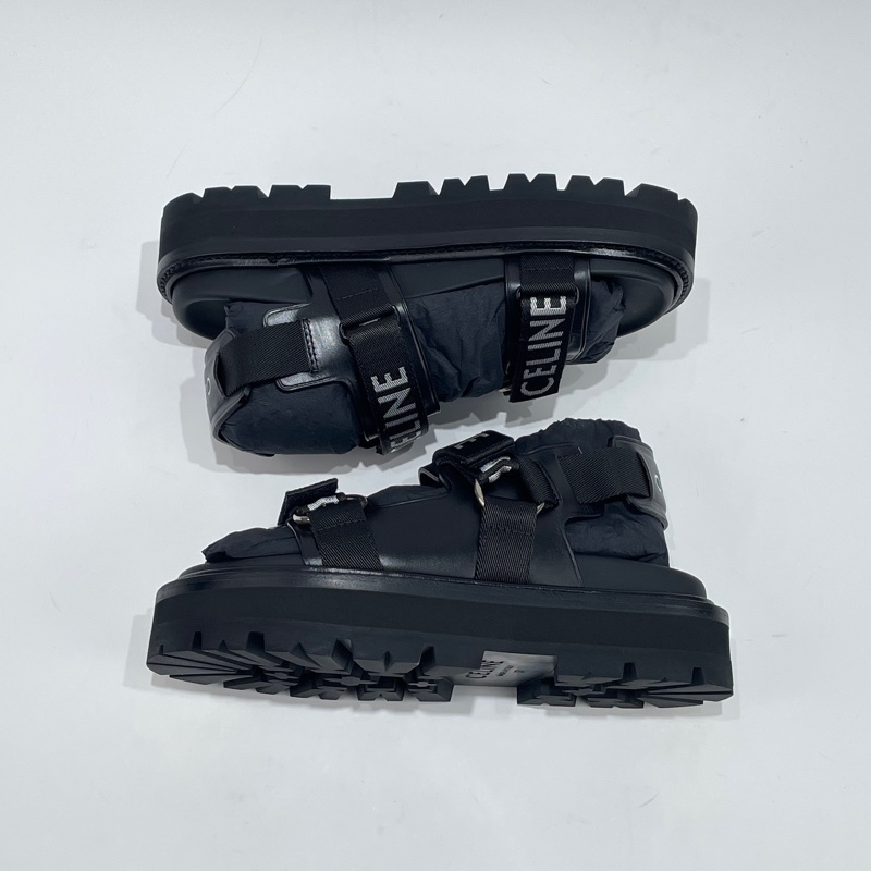 閒置新 未使用 Celine 黑色涼鞋 女款 37碼 🈚附件-3