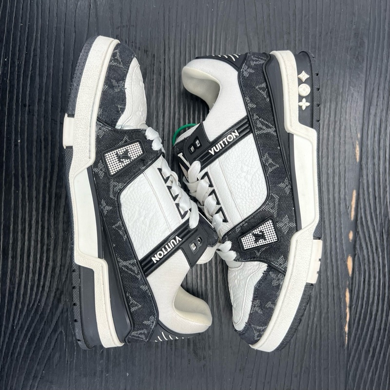 Louis Vuitton路易威登 trainer 黑白牛仔 41 碼-5