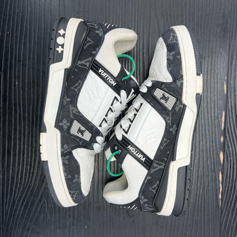 Louis Vuitton路易威登 trainer 黑白牛仔 41 碼-6