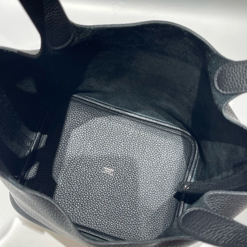 Hermes 愛馬仕 picotin菜籃子22黑銀-6