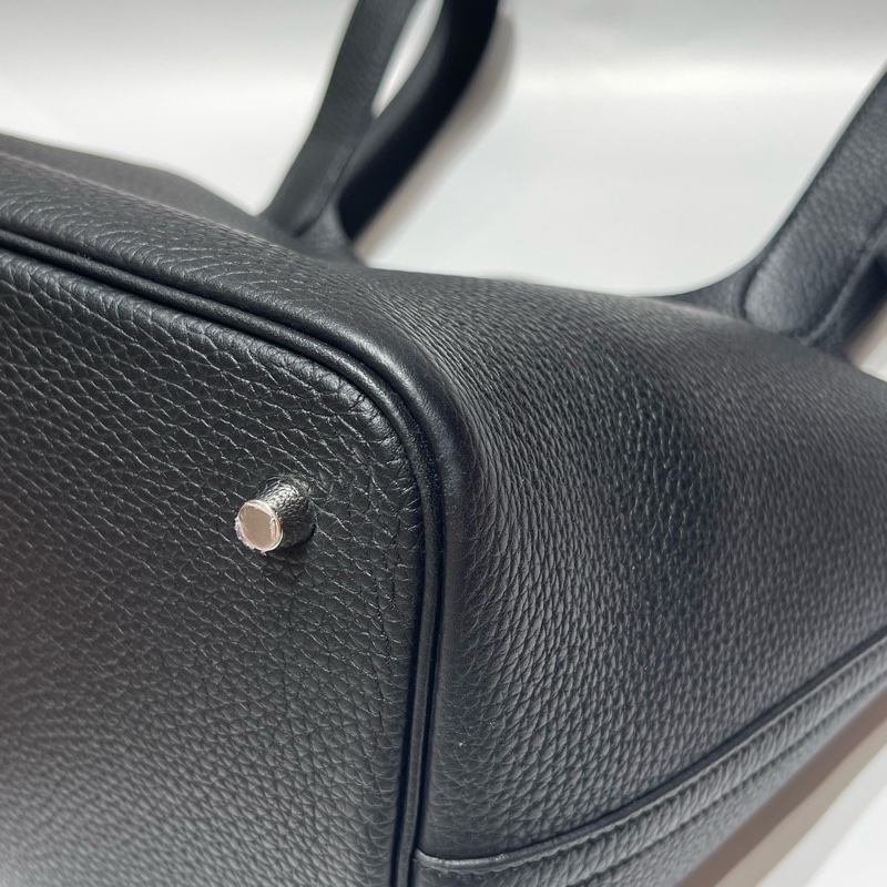 Hermes 愛馬仕 picotin菜籃子22黑銀-9