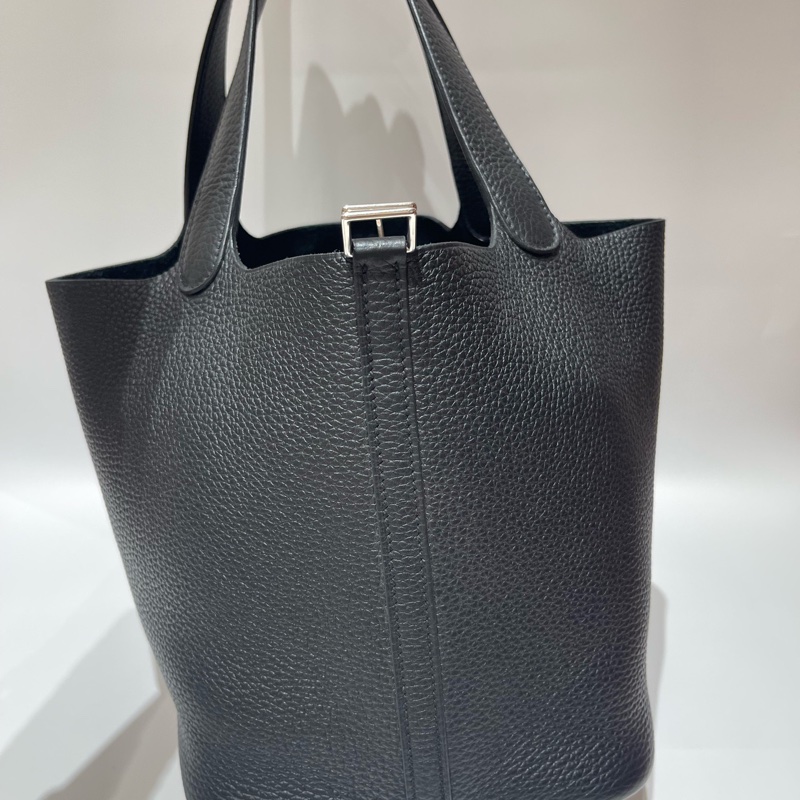 Hermes 愛馬仕 picotin菜籃子22黑銀-14