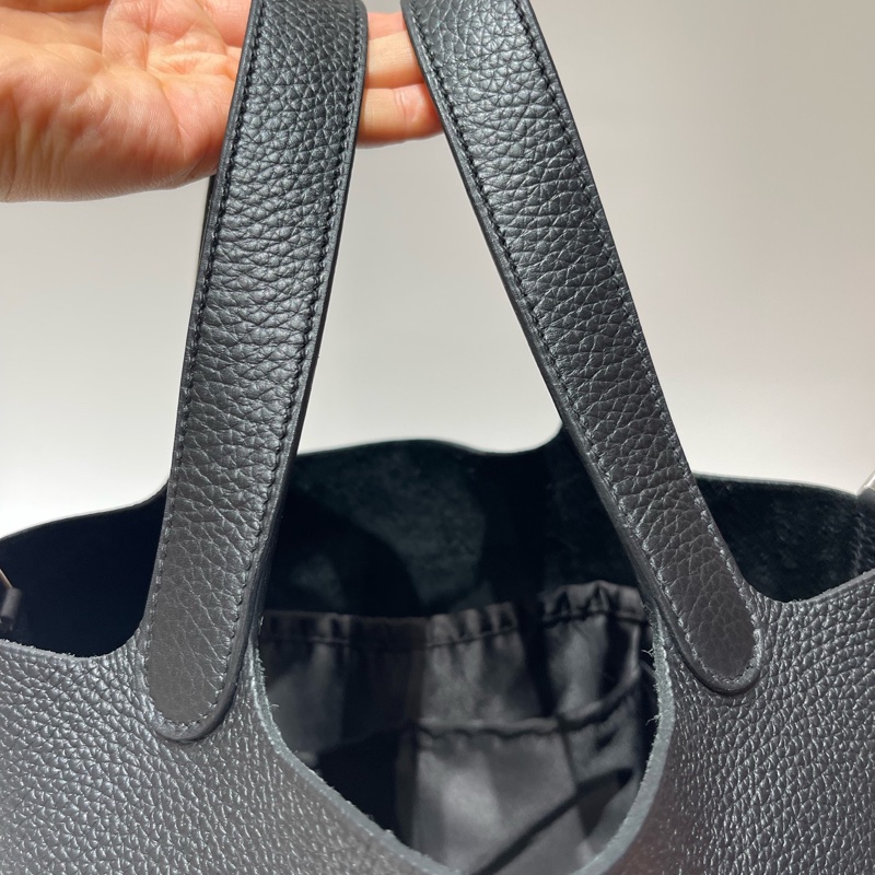 Hermes 愛馬仕 picotin菜籃子22黑銀-15