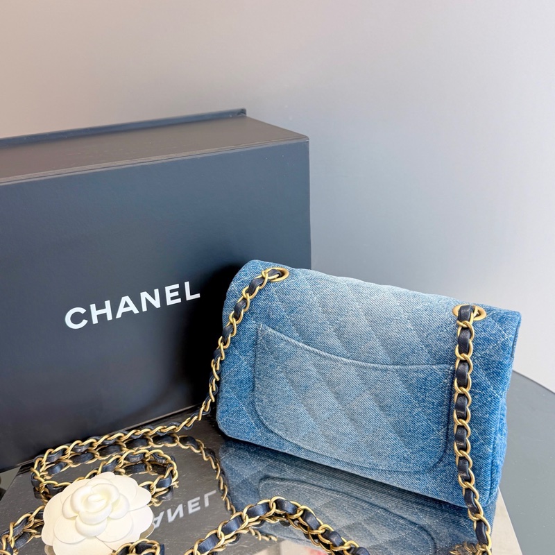 Chanel香奈儿 24S cf 大mini 牛仔单宁-2