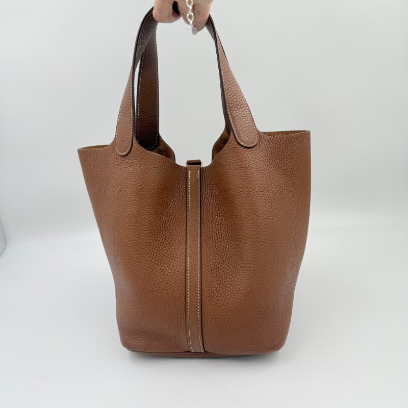 HERMES - 37金棕TC Picotin╻22cm-3