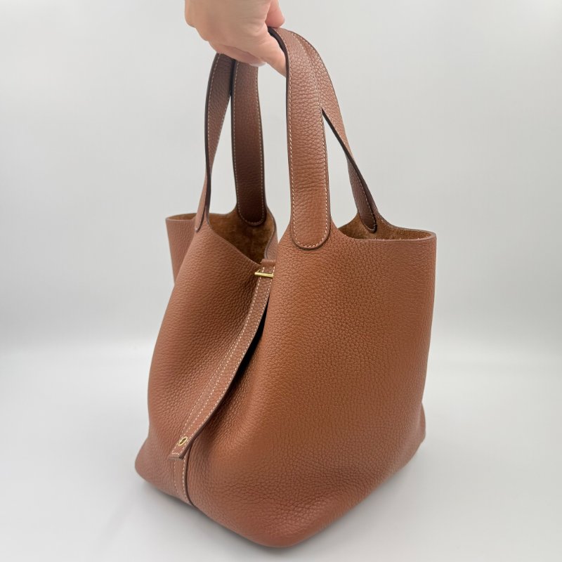 HERMES - 37金棕TC Picotin╻22cm-4