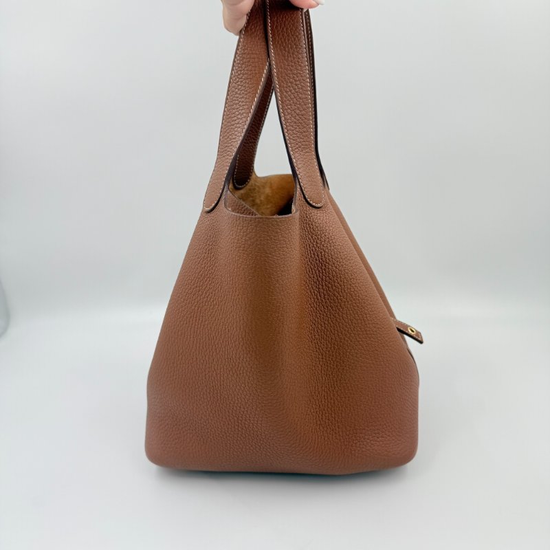 HERMES - 37金棕TC Picotin╻22cm-5