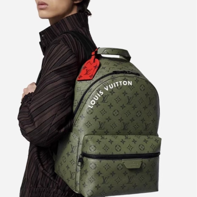 莉亞精品♡ LV M46802 老花綠後背包 二手美包-1