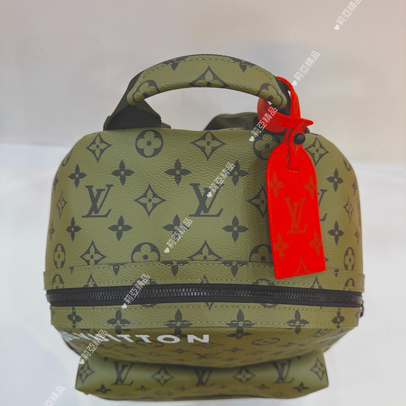 莉亞精品♡ LV M46802 老花綠後背包 二手美包-2