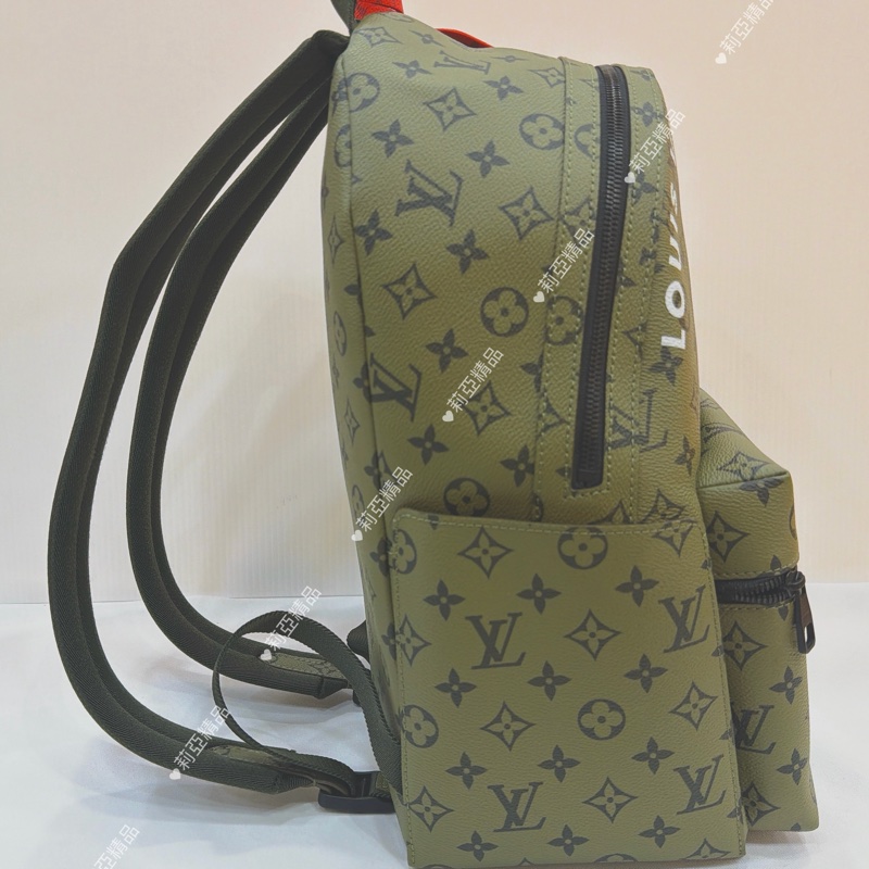 莉亞精品♡ LV M46802 老花綠後背包 二手美包-4