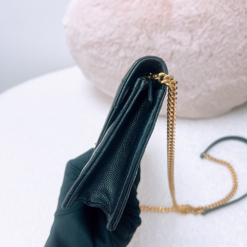 YSL woc 黑金信封鏈條包-4