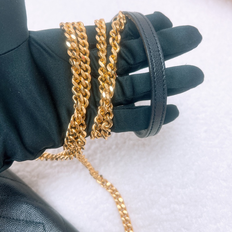 YSL woc 黑金信封鏈條包-8