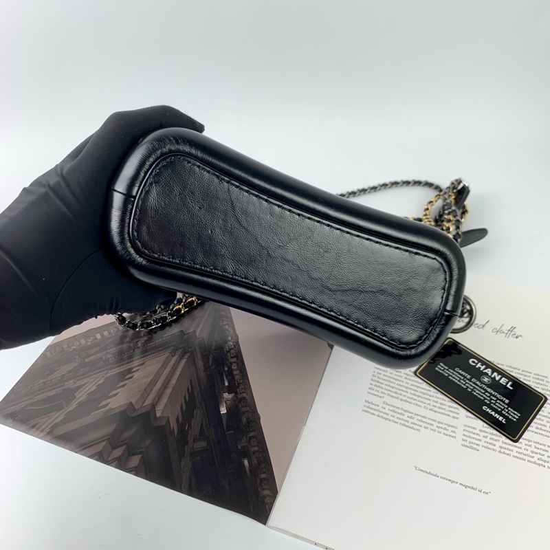 Chanel流浪包小號黑金 盒子/防塵袋/保卡-2
