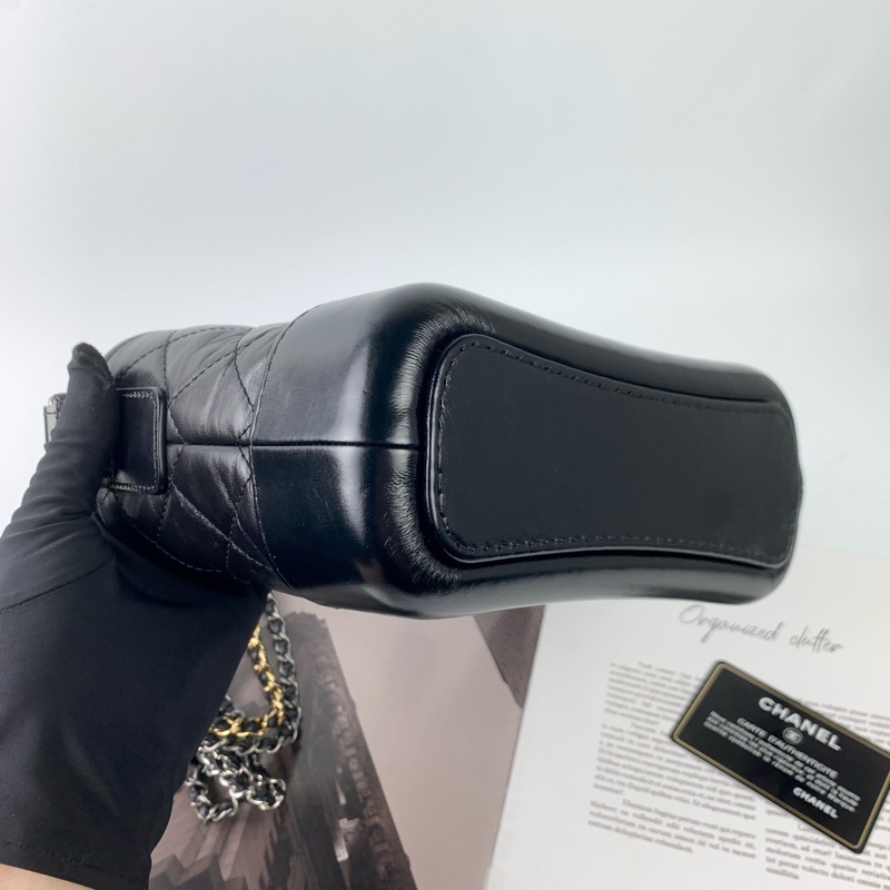 Chanel流浪包小號黑金 盒子/防塵袋/保卡-4