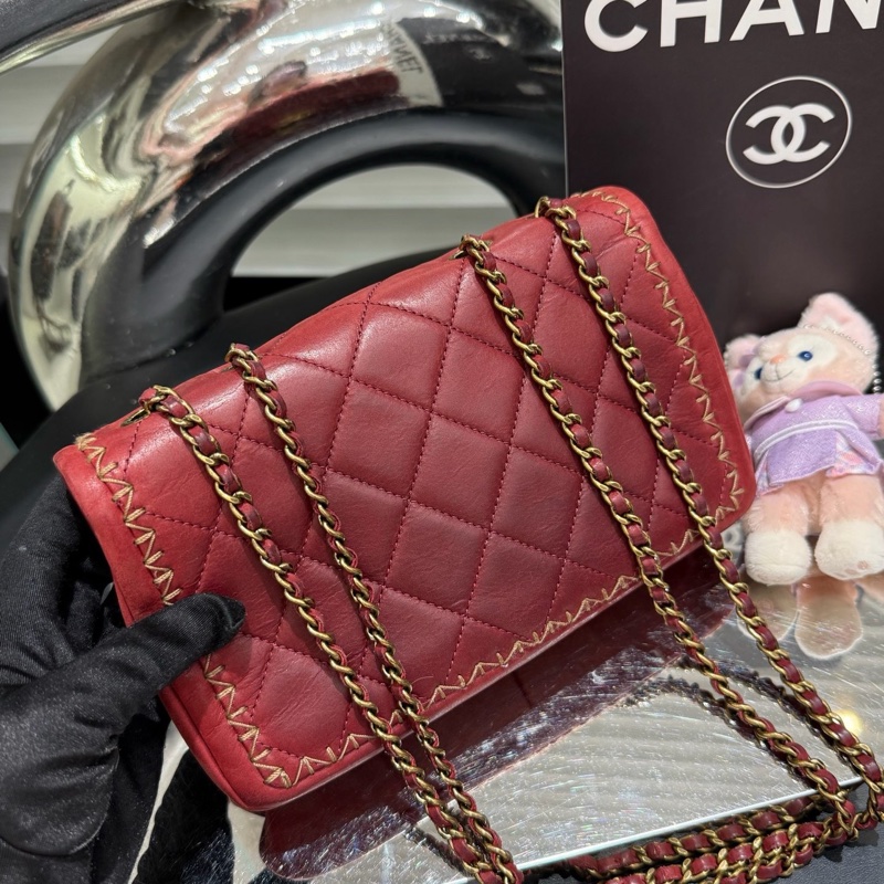 Chanel香奈儿 酒红色季节款cf-2