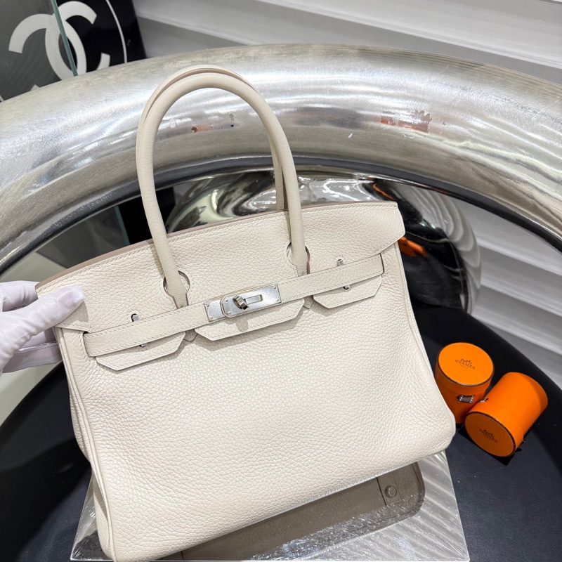 Hermes爱马仕 birkin30 奶昔白-2