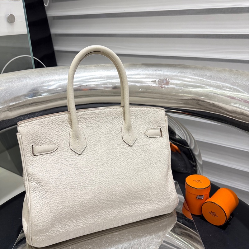 Hermes爱马仕 birkin30 奶昔白-3