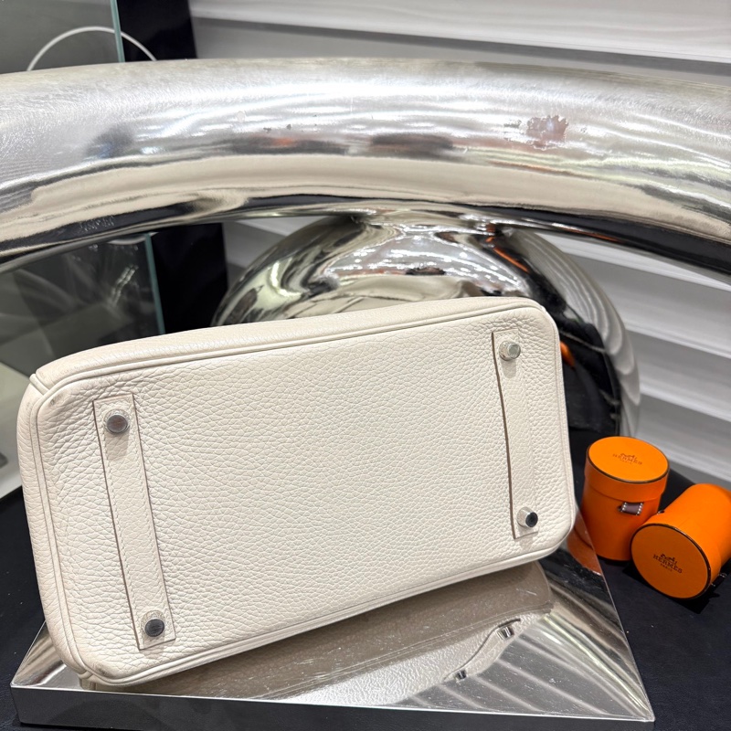 Hermes爱马仕 birkin30 奶昔白-4